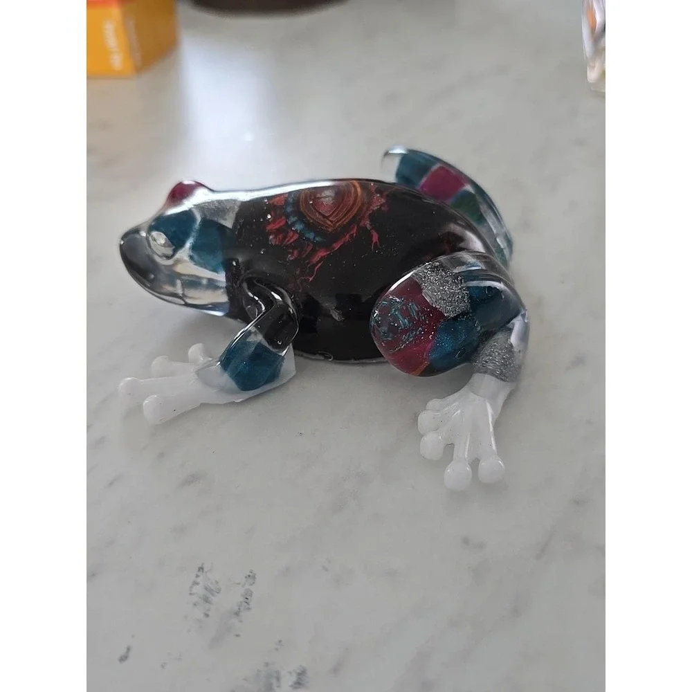 Handmade Resin Frog Home Decor Figure Gift Decoration Paperweight ‎ 719